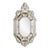 Venetian Octagonal Murano Glass Mirror With Hand-Engraved Details For Sale
