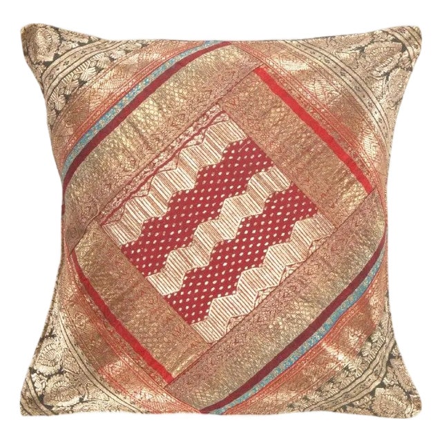 Pasargad DC Sari Silk Square Pillow Case For Sale