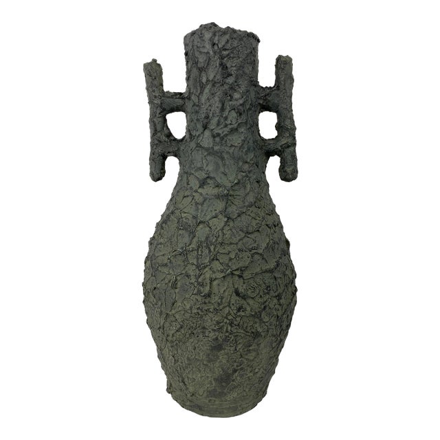 Vallauris Glazed Ceramic Vase For Sale