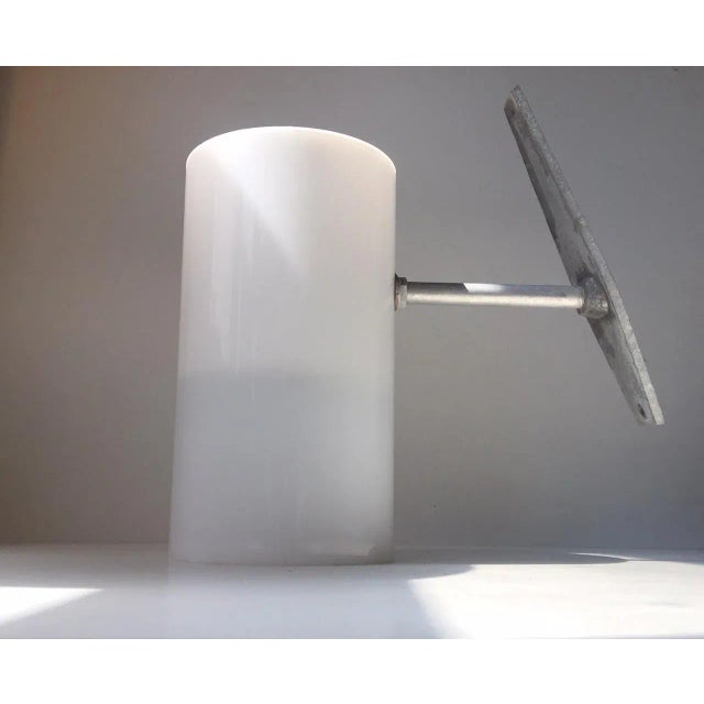 This large version outdoor wall lamp was designed by Ejlers & Graversen and manufactured by Danish company Fog & Mørup...