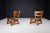 Brutalist Sculptural Oak Lounge Chairs in the style of Charlotte Perriand, France, 1960s, Set of 2 For Sale - Image 6 of 14