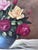 Still Life with Roses, Oil Painting, Framed For Sale - Image 7 of 12