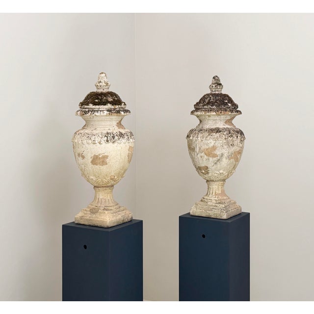 19th Century Urn Vases in Terracotta, 1890s, Set of 2 For Sale - Image 5 of 5