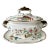 1874 Royal Worchester Porcelain Tureen With Elephant and Tropical Motifs English Serving Vessel For Sale