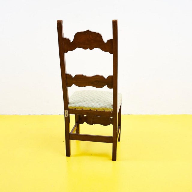 Vintage Wooden Side Chair For Sale - Image 5 of 8