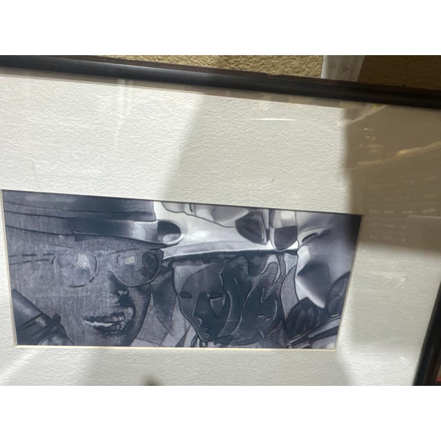 Newel Hunter Original Acrylic Abstract "Coming & Going" – Framed Under Uv Conservation Glass For Sale - Image 10 of 11