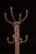 Traditional Antique Metal Coat Rack in Brown For Sale - Image 3 of 7