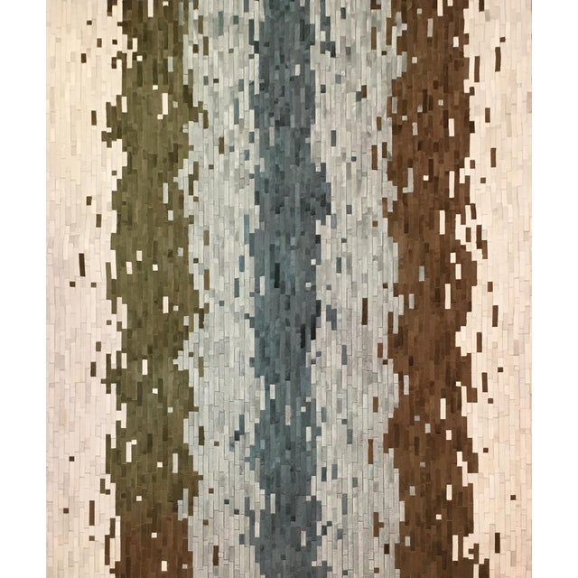 Bespoke Kyle Bunting Hair on Hide Rug 8′ × 9′10″ Chairish