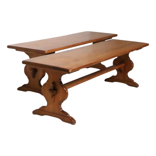 Mid 20th Century Cushman Colonial Benches- a Pair For Sale