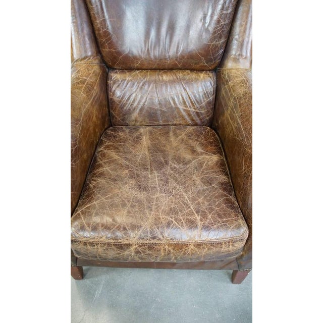 Vintage Club Chair in Cowhide For Sale - Image 6 of 15