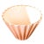 Mid-Century Modern Mid-Century Blush Melon Toned Beige Stiffel "Plisse" Fluted Lamp Shade For Sale - Image 3 of 7