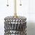 Pair of Hollywood Regency Style Mercury Glass Diamond Pattern Lamps For Sale - Image 11 of 12