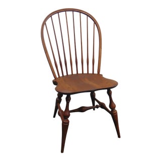 Windsor Bow Back Cherry Side Chair For Sale