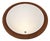 Vintage Round Teak Mirror, 1970s For Sale