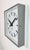 Industrial Industrial Grey Square Wall Clock from Pragotron, 1980s For Sale - Image 3 of 17