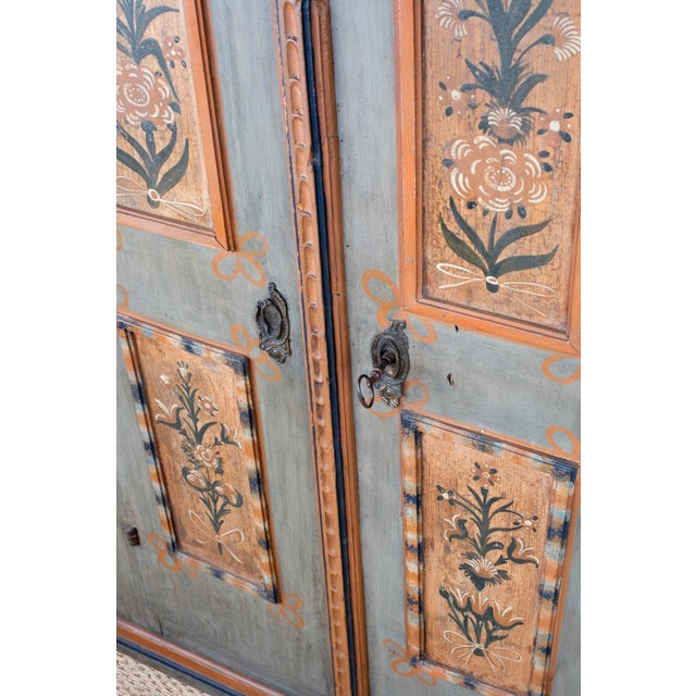 Antique Painted Armoire For Sale - Image 15 of 16