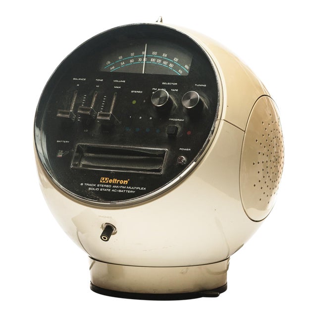 Weltron Model 2001 Space Ball Am Fm Radio 8 Track Stereo 42