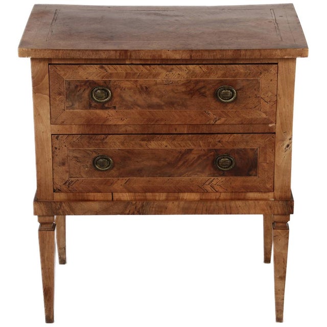 Small Antique Baroque Louis XVI Chest of Drawers in Walnut, 1800 For Sale - Image 18 of 18