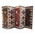 One-of-a-Kind Custom Antique Flat-Weave Oriental Kilim Folding Screen For Sale