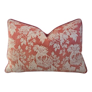 Italian Mariano Fortuny Fragonard Botanica Feather/Down Pillow For Sale