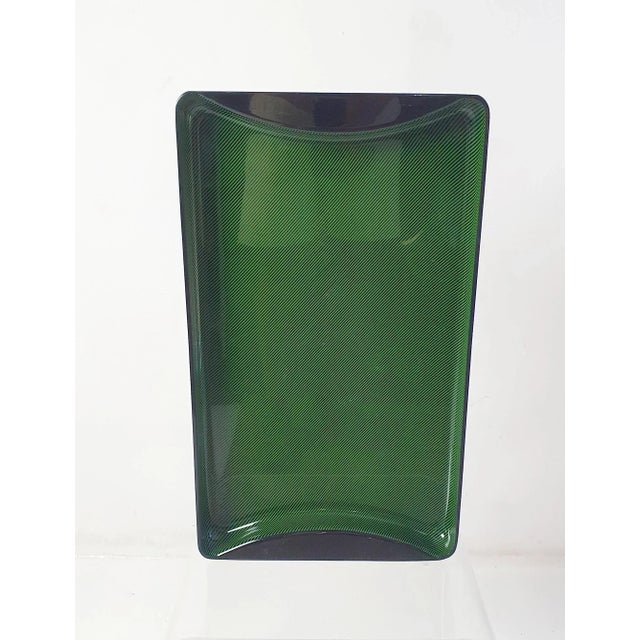 Vintage Striped Tray in Acrylic Glass from Guzzini, Italy, 1970s For Sale - Image 3 of 9