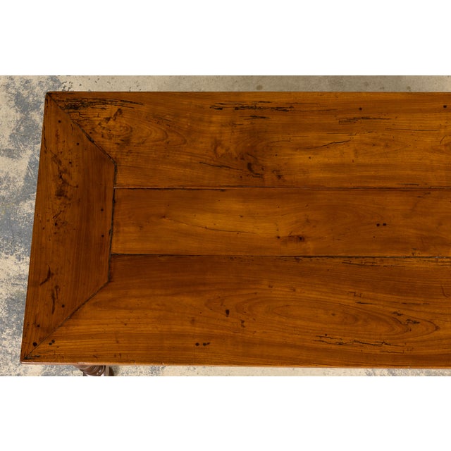 Late 19th Century Antique Late 19th Century French Provincial Fruitwood Dining Table For Sale - Image 5 of 18
