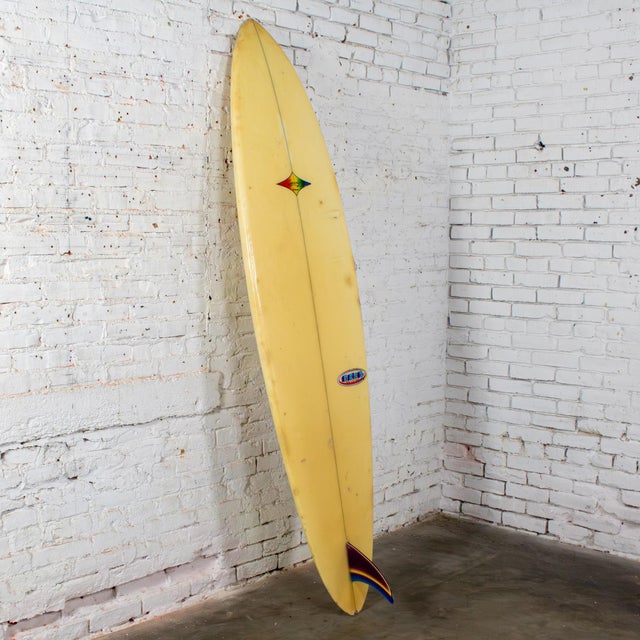 Late 20th Century Tropical Island Coastal Style Sparky Scheufele Fiberglass Surfboard Wall Décor or Decorative Accent For Sale - Image 13 of 18