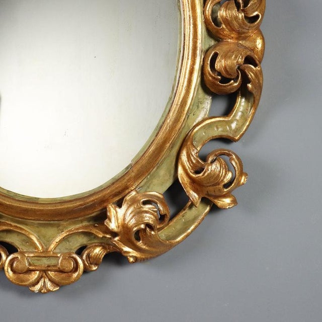 19th Century Eclectic Mirror in Carved and Gilded Wood, Italy For Sale - Image 9 of 11