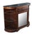 Mid Century Demilune Chippendale Style Mahogany Console Table Hall Cabinet 47" For Sale - Image 4 of 15