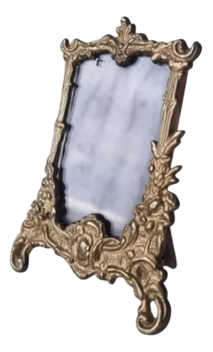 Art Nouveau Brass Standing Photo Frame