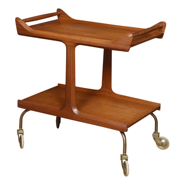 Vintage Walnut Trolley, 1930s For Sale