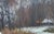 Winter Forest Oil Painting, Original Soviet Impressionism Art 30-48 For Sale - Image 4 of 6