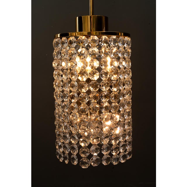 Crystal and Brass Chandelier from Bakalowits & Söhne, Vienna, 1950s For Sale - Image 14 of 18
