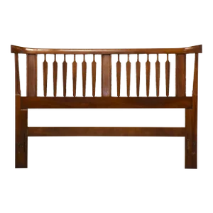1960s Walnut Mid Century Queen Headboard