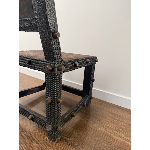 Early 20th Century Early 20th Century Ashanti People Ghana Asipim Kings Chair For Sale - Image 5 of 7