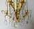 Late 19th Century French Victorian -Style, Gilded Gold & Crystal Drop 5--Candelabra Wall Light Sconces - Pair For Sale - Image 10 of 17