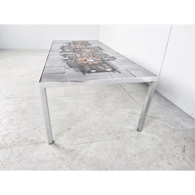 Vintage Ceramic Coffee Table by Perignem, 1960s For Sale - Image 9 of 11