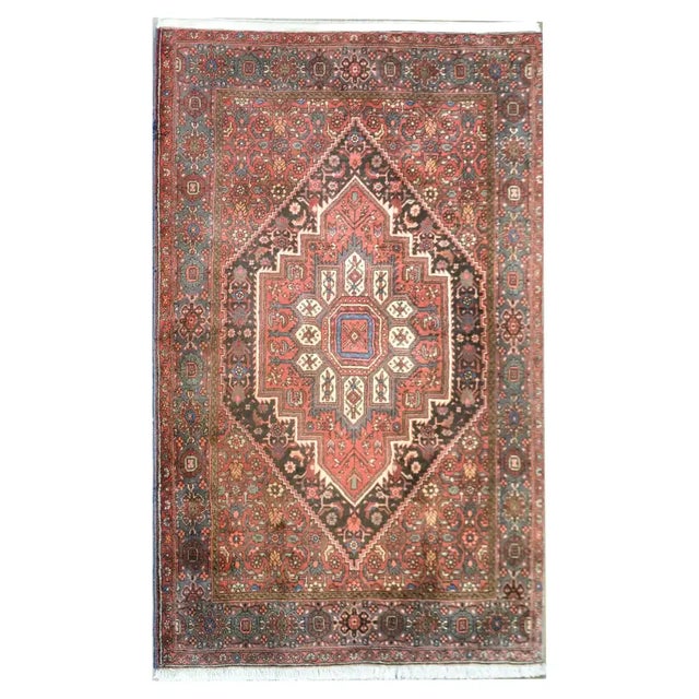 Vintage Persian Hamadan Rug For Sale - Image 13 of 13
