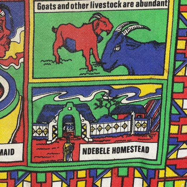 Vintage 1970s World of the Ndebele Wall Hanging African Multicolor Decorative Textile For Sale In New York - Image 6 of 13