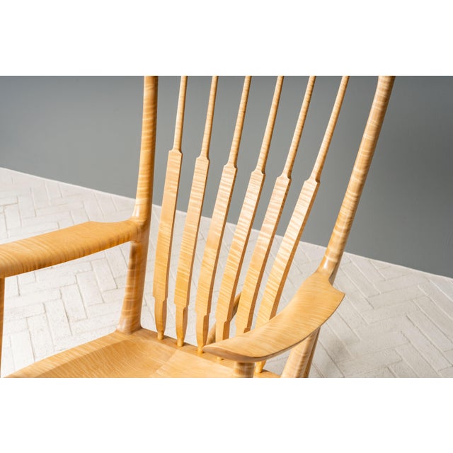 Sam Maloof Style Rocking Chair For Sale In Boston - Image 6 of 18