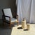 Stone Small Side Table in Speckled White and Beige Petrified Wood, 1980s For Sale - Image 7 of 18