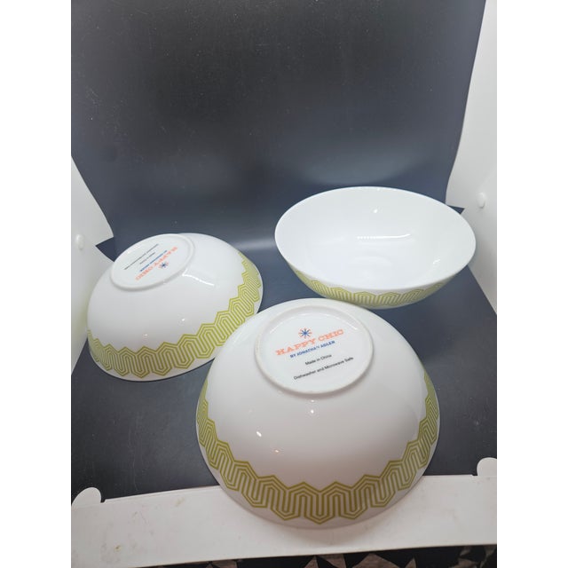 Contemporary Happy Chic for Jonathan Adler "Charlotte" Porcelain Serving Bowls (3) For Sale - Image 3 of 3