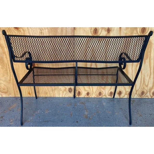 Black 20th Century Salterni Wrought Patio Set - Set of 5, Attributed For Sale - Image 8 of 12