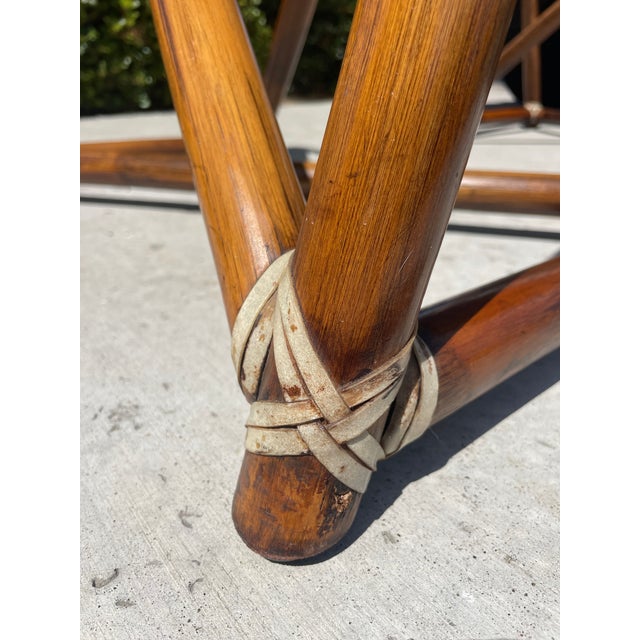 Authentic McGuire Vintage Rattan Desk or Dining Table, Organic Modern Design For Sale - Image 14 of 14