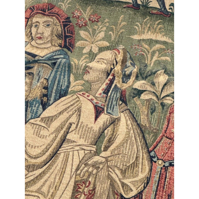 French Aubusson Style Tapestry, 1960s For Sale - Image 15 of 18