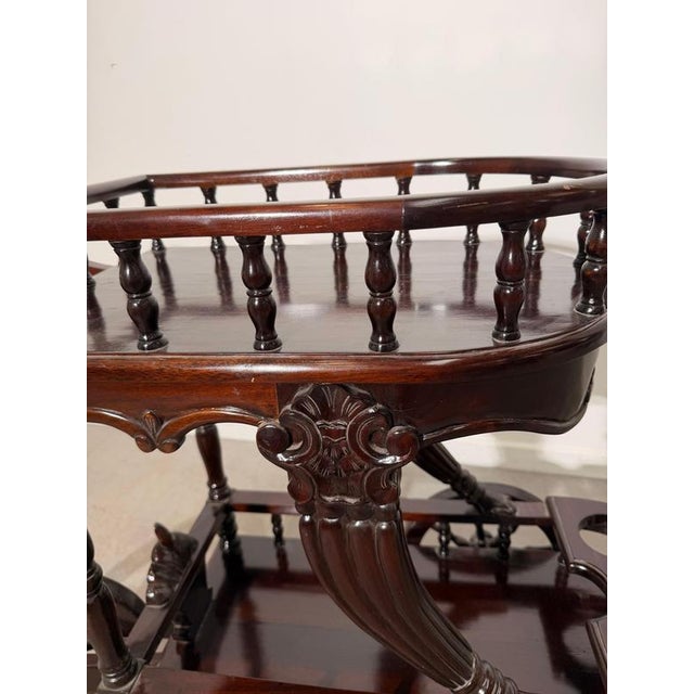 Butlers Serving Cart in Mahogany For Sale - Image 6 of 8