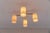 Mid-Century Modern Four-Armed Brass and Glass Lamp, 1950s For Sale - Image 9 of 13
