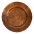 Vintage Engaved Copper Dish or Display Plate For Sale