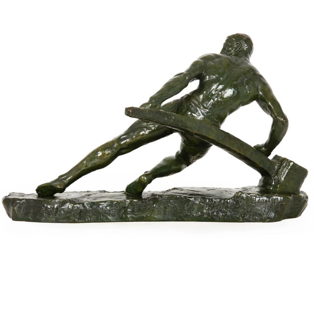 Art Deco French Art Deco Bronze Sculpture “The Lock” by Pierre Le Faguays Ca. 1930 For Sale - Image 3 of 18