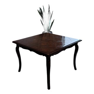 Vintage French Provincial Style Card Table With Extensions Attributed to Guy Chaddock For Sale
